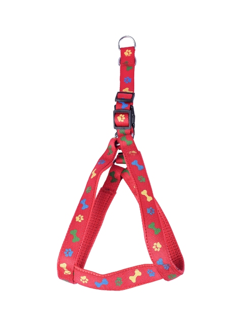 

PETS EMPIRE Red & Blue Self Design Dog Harness
