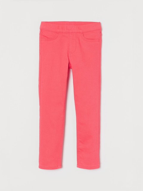 

H&M Girls Pink Solid Treggings