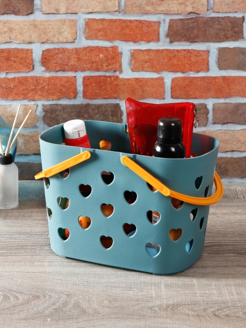 

House Of Accessories Blue & Yellow Waterproof Laundry Basket With Handles
