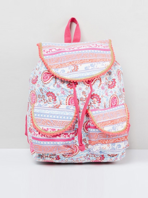 

max Girls Blue Graphic Backpack