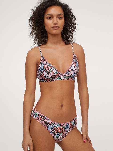 

H&M Women Multicoloured Printed Bikini Bottoms, Multi