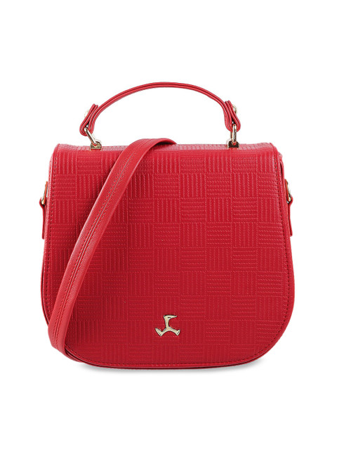 

Mochi Red Textured Handheld Bag