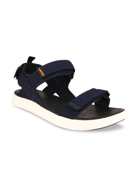 

Vento Men Navy Blue Solid Sports Sandals