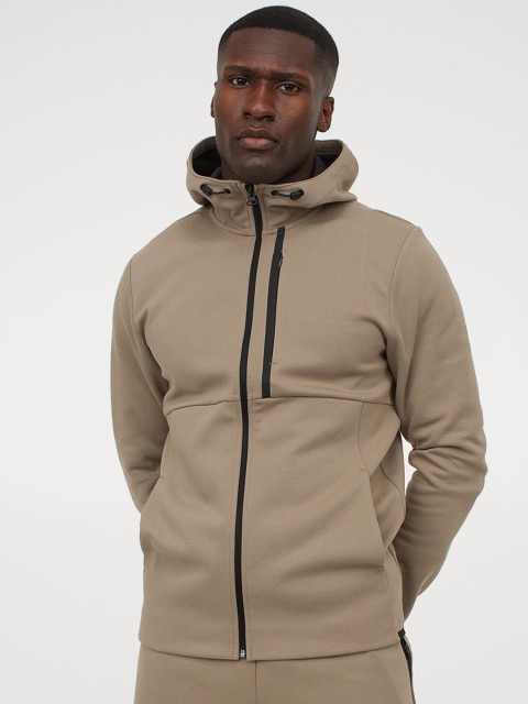 

H&M Men Beige Regular Fit Track Jacket