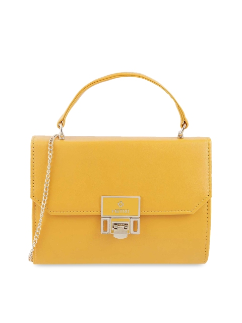 

Metro Yellow Solid Satchel Bag