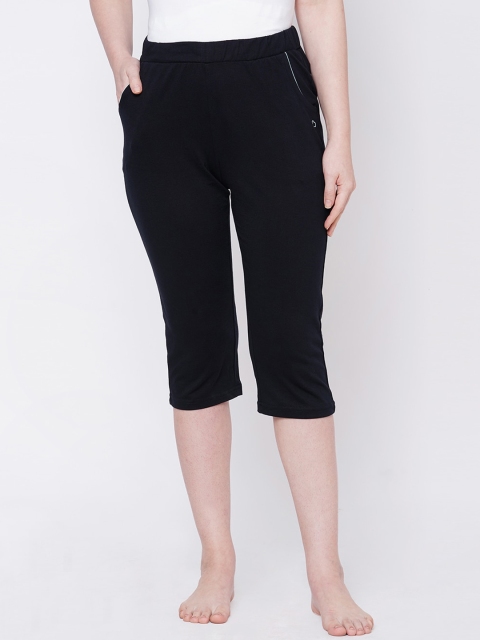 

Sweet Dreams Women Navy Blue Solid Lounge Capris