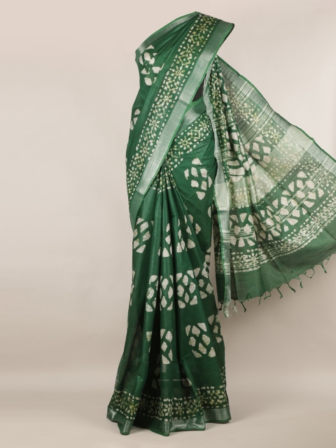 

Pothys Green Woven Design Saree
