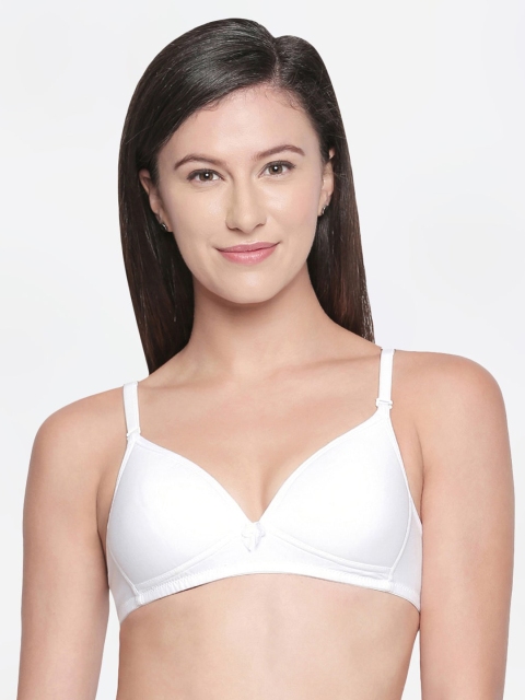 

Bodycare White Solid Non-Wired Lightly Padded T-shirt Bra 6552WHITE