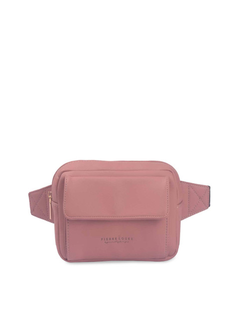 

Bagkok Pink Solid Waist Pouch