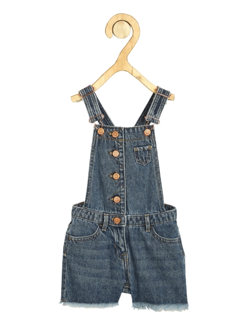 

Allen Solly Junior Girls Blue Washed Denim Dungarees
