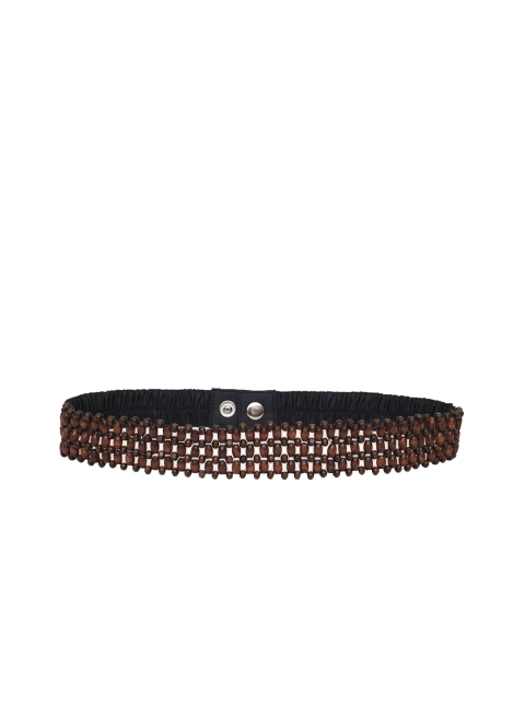 

Diwaah Women Brown & Black Embellished Belt
