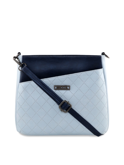 

ESBEDA Blue Textured Sling Bag