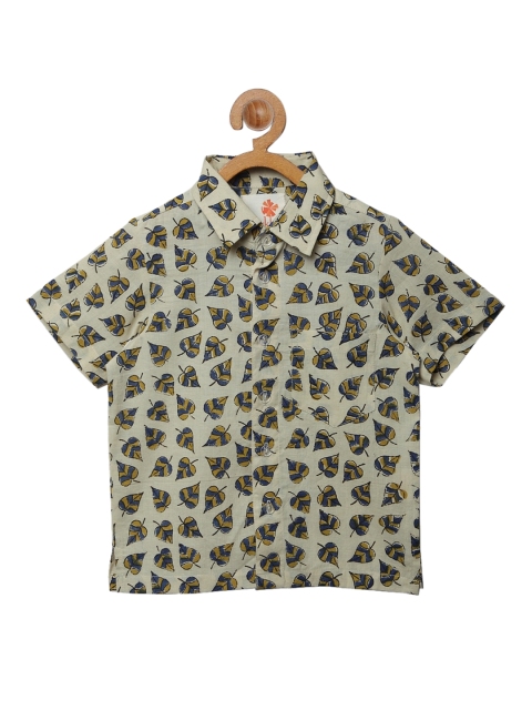 

charkhee Boys Beige Shirt