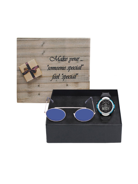 

Fantasy World Kids Black & Blue Sunglasses & Watch Gift Set Gift Set 1465716405YS02SBL01
