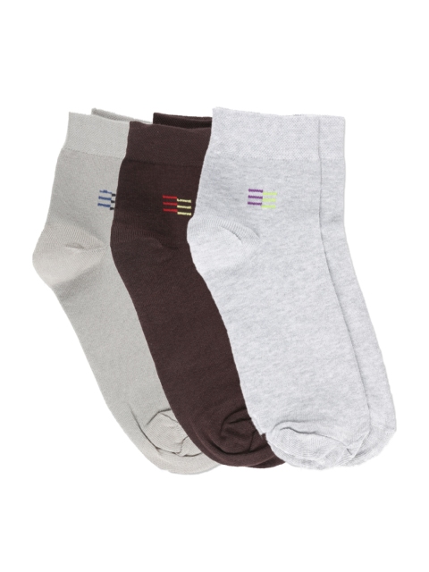 

Dollar Men Pack Of 3 Assorted Ankle-Length Socks