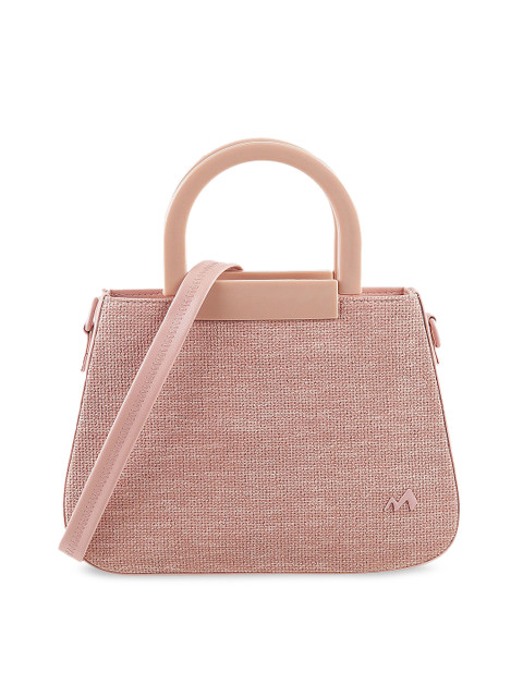 

Metro Peach-Coloured Textured Handheld Bag