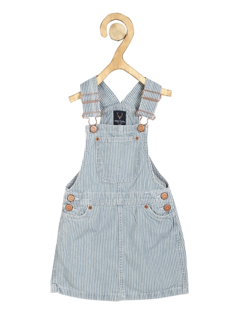 

Allen Solly Junior Girls Blue & White Striped Cotton Dress