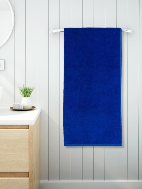 

SPACES Blue Solid Swift Dry 450 GSM Bath Towel