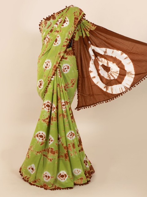 

Pothys Green Printed Pure Cotton Saree