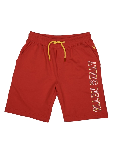 

Allen Solly Junior Boys Red Solid Regular Fit Regular Shorts