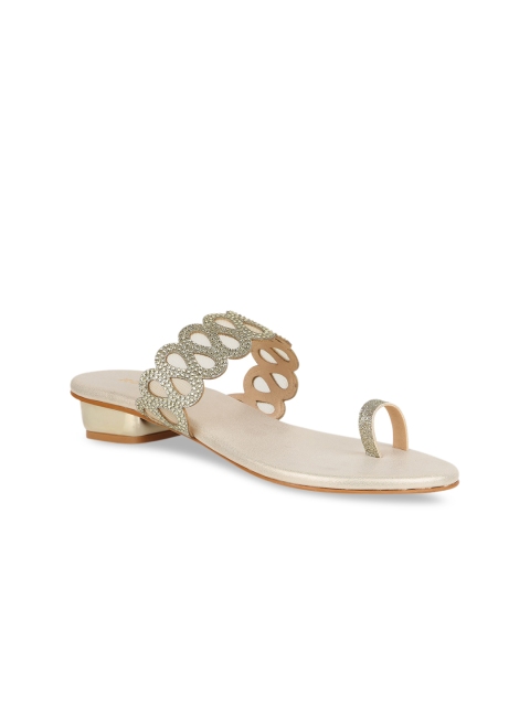 

Rocia Women Gold-Toned Embellished Heels