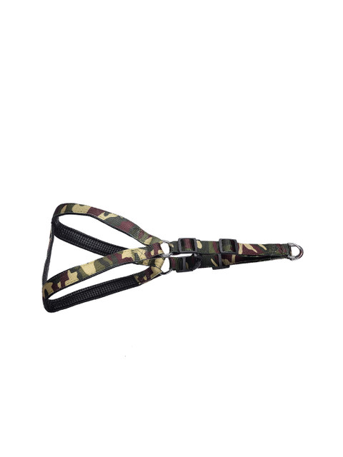 

PETS EMPIRE Green & Brown Self Design Dog Harness