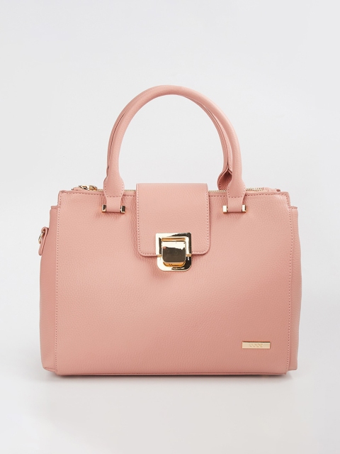 

CODE by Lifestyle Pink Solid Satchel Bag