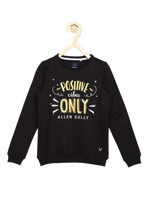 

Allen Solly Junior Girls Black Printed Sweatshirt