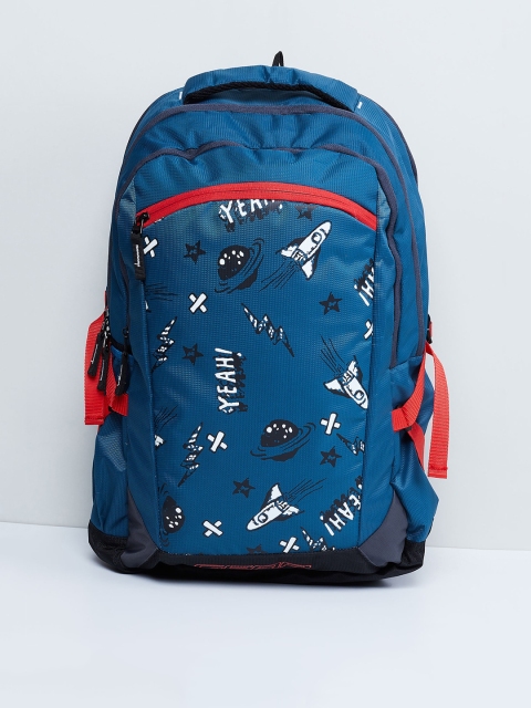 

max Girls Navy Blue Typography Backpack