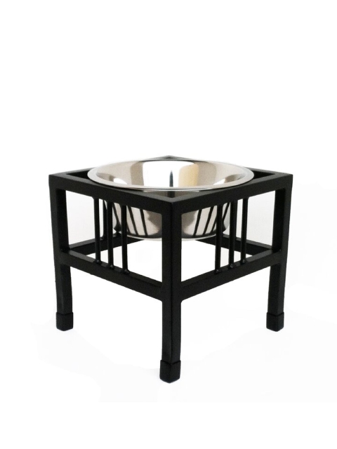 

PETS EMPIRE Silver-Toned Stainless Steel Bowl With Stand