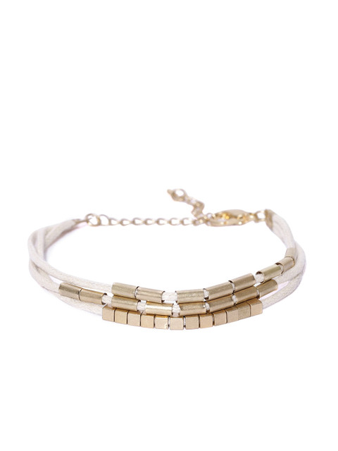 

CRZ Women Gold-Plated Handcrafted Multistrand Bracelet