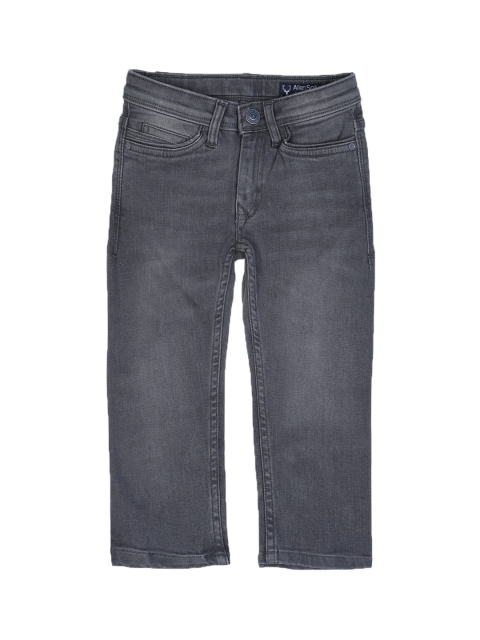 

Allen Solly Junior Boys Grey Skinny Fit Mid-Rise Clean Look Jeans