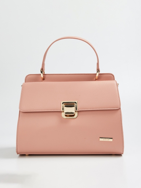 

CODE by Lifestyle Pink Solid Satchel