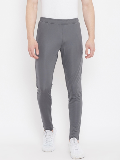 

Athleto Men Grey Solid Slim Fit Track Pants