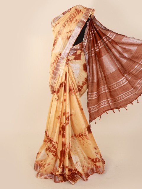 

Pothys Beige Solid Saree