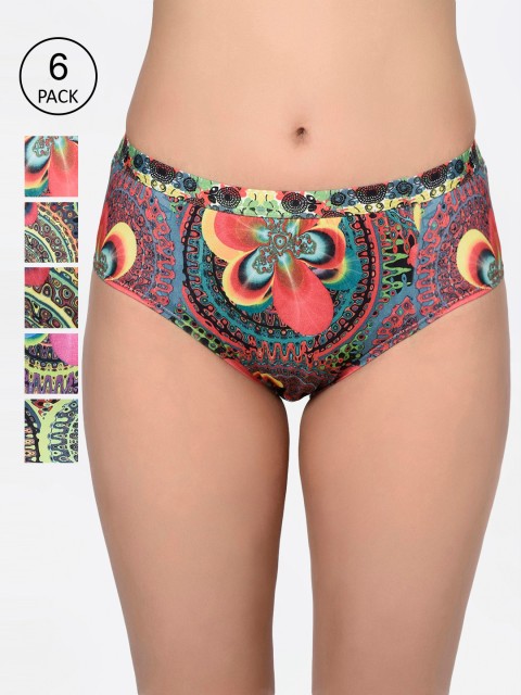 

Bodycare Women Pack Of 6 Assorted Hipster Briefs 6636