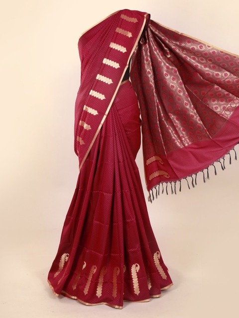 

Pothys Maroon Woven Design Art Silk Saree