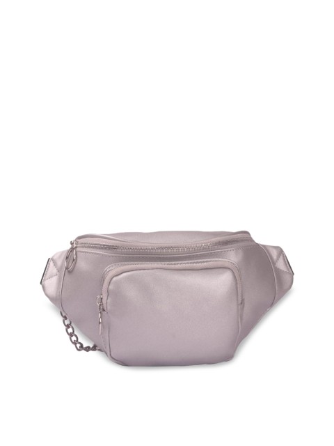 

Bagkok Silver Solid Waist Pouch