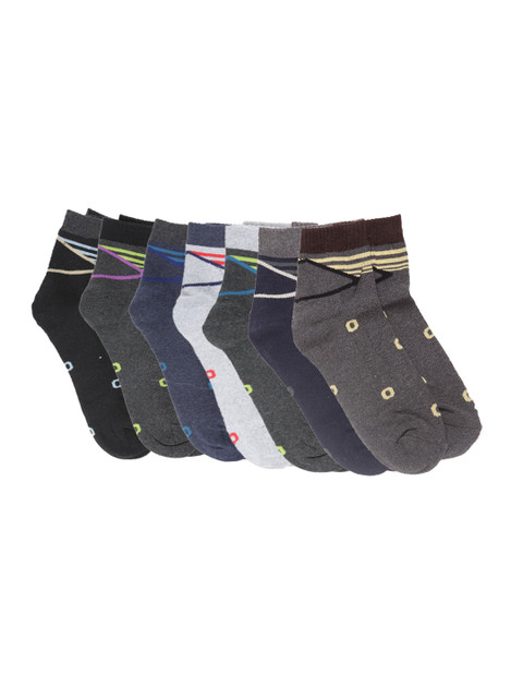 

Dollar Men Pack of 7 Assorted Ankle Length Socks
