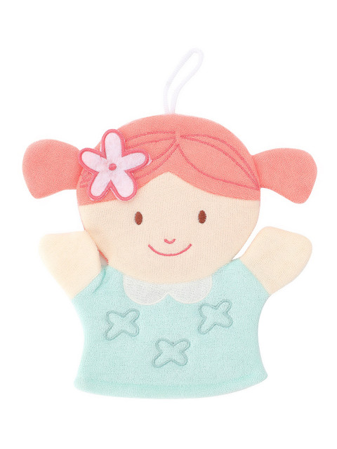 

YOYOSO Set Of 2 Blue & Cream-Coloured Cartoon Shape Shower Gloves