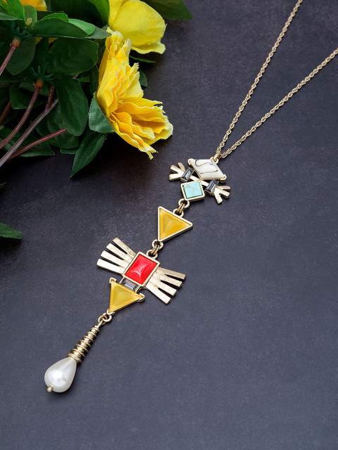 

Golden Peacock Gold-Plated Necklace