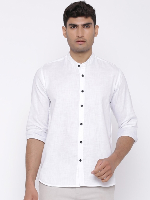 

Tistabene Men White Regular Fit Solid Casual Shirt