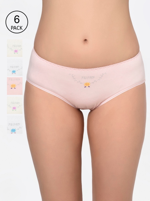 

Bodycare Women Pack Of 6 Assorted Hipster Briefs-9514