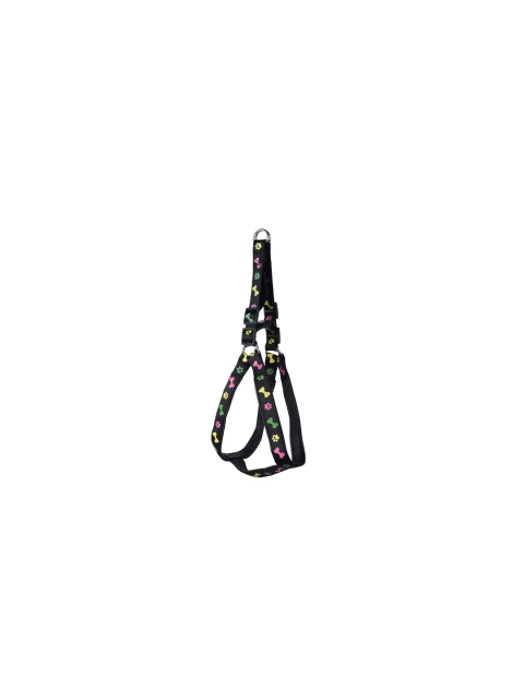 

PETS EMPIRE Black & Pink Self Design Dog Harness