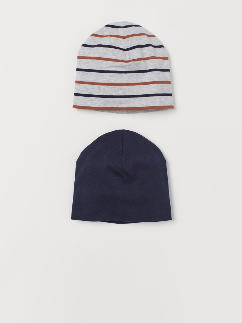 

H&M Boys Blue & Grey 2-pack Jersey Hats