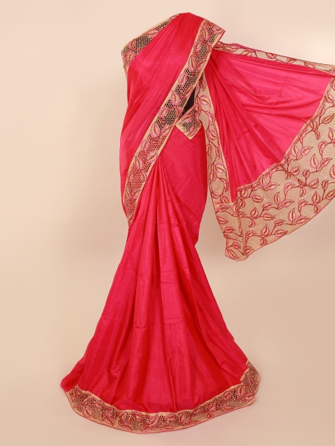 

Pothys Pink Woven Design Art Silk Saree