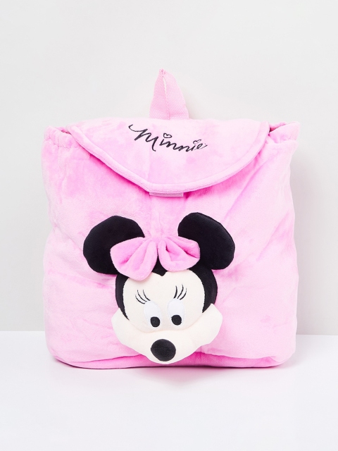 

max Boys Pink Mickey Mouse Applique Backpack