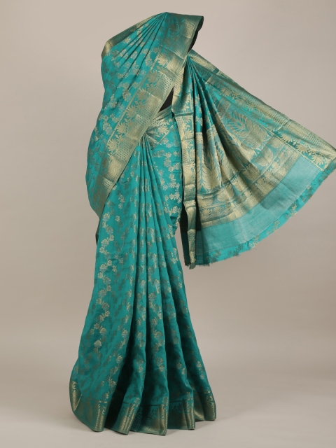 

Pothys Green Woven Design Saree