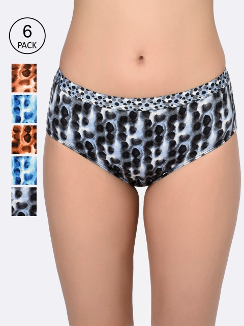 

Bodycare Women Pack Of 6 Assorted Hipster Briefs 6649