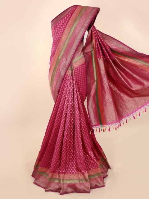 

Pothys Magenta Woven Design Banarasi Saree
